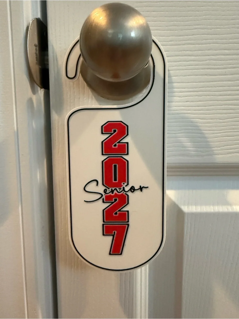 2027 Senior Class of 2027 Red & Black Door Hanger, sign and coaster